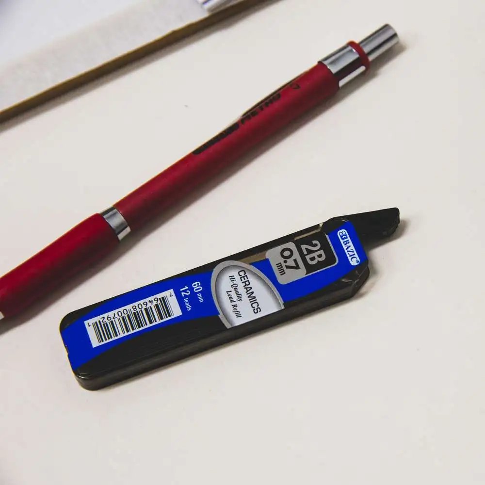 Mechanical Pencil Lead Ceramics High-Quality 0.7 mm 12Ct. (3/Pack)